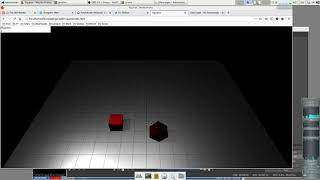 Threejs - two cubes moving