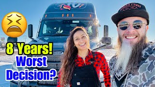 001 My Worst Decision? 8 Year Trucking Review! Lease Purchase Vlog