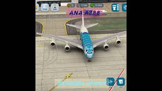 World Of Airports,Ana A388,Washington Airport