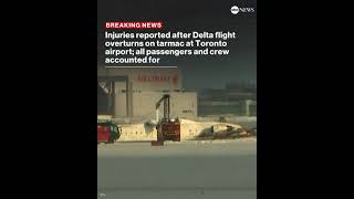 Delta plane crashes, catches fire at Toronto