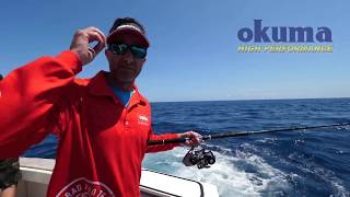 Okuma Makaira Spinning Reel with Lee Rayner