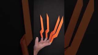 Origami Freddy Krueger Finger Blades #Shorts - Bladed glove - Claws - Halloween