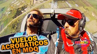 IMPRESIONANTE VUELO ACROBÁTICO: Eugenio y Culini se animaron a hacer acrobacías en dos aeroplanos