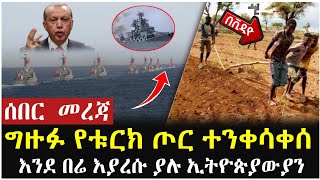 Ethiopia:ሰበር -ግዙፉ የቱርክ ጦር ተንቀሳቀሰ | የሰመጠችው የሩሲያ መርከብ | እንደ በሬ ማረስ የጀመሩ ኢትዮጵያውያን