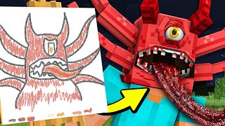 I Turned Your SCARY Drawings into MINECRAFT Mobs