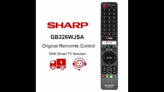 SHARP Genuine GB326WJSA For Sharp Netflix AQUOS Smart Voice LCD TV Remote Control GB346WJSA