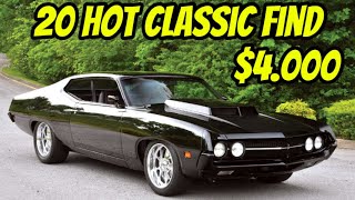 20 Classic Cars from the 1940s to 1979s You Can Buy for $4,000 to $119,000!