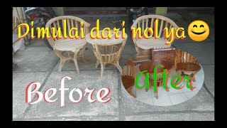 Finishing terrace chairs from start to finish