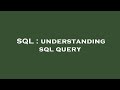 SQL : understanding sql query