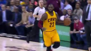 LeBron No Look Dime for Thompson Dunk l 11.25.16