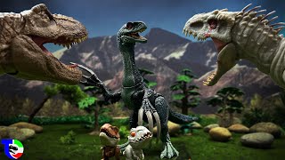 T REX Vs INDOMINUS REX Vs THERIZINOSAURS| Dinosaur Toy Movie Jurassic World