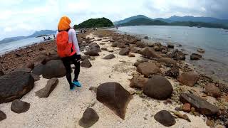 4K  半月灣 橋咀島  連島沙洲 香港地質公園