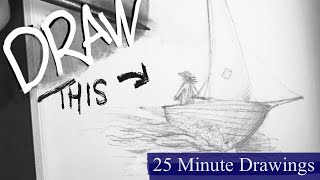 Draw a Sailboat in Perspective: 25-Minute Pencil Drawing Lesson