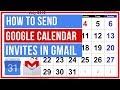 Google Calendar - How To Create Google Calendar Invite IN GMAIL