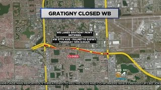 Steering You Right: Closures On I-595 \u0026 Gratigny Parkway