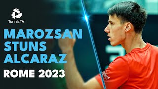UPSET OF THE YEAR?! Fabian Marozsan STUNS Carlos Alcaraz | Rome 2023 Highlights