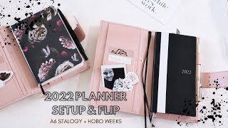 2022 PLANNER SETUP | A6 STALOGY \u0026 HOBONICHI WEEKS FLIP