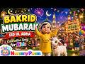 Bakrid Mubarak | Eid Ul Adha Celebration Song for Kids | Fun Islamic Kids Song @NurseryPoemKids