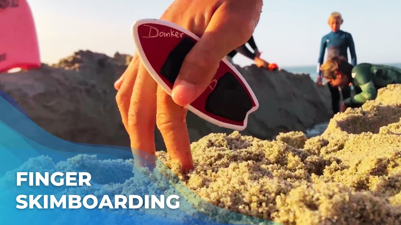 Skimboarding Finger Skimboard River Wave Ocean Beach Mini