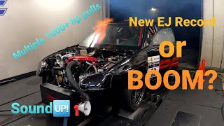 PREracing Blackwidow Subaru EJ Horsepower Record Attempt. Multiple 1000+ hp dyno pulls.