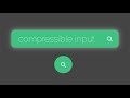Collapsible input effect using only HTML and CSS
