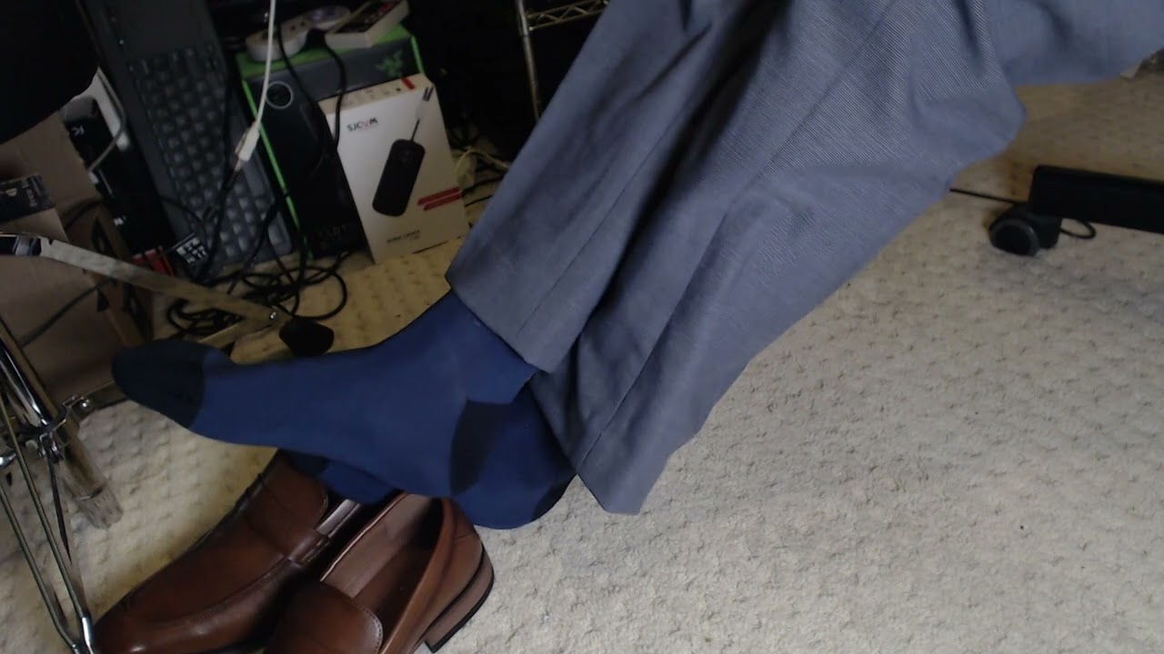 Shoeplay With Tommy Hilfiger Simol Loafers And Blue RHT Socks - YouTube