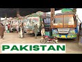 Faisalabad Pakistan Walking Tour BUSY LOCAL BUSS STATION