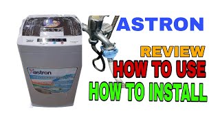 How to use Astron autowash 68 fully automatic washing machine reviews install