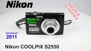 2011 Nikon COOLPIX S2550 - Digital Camera