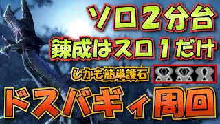 【モンハンサンブレイク】ソロで2分簡単周回！ドスバギィLv100周回を解説【ゆっくり解説】