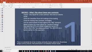 E-MICROS Live Day Trading:  Using overbought oversold indicators for short term trading
