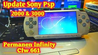 CARA UPDATE PSP CFW 6.61 PERMANENT INFINITY || 2000 \u0026 3000 [ SONY PSP SOFTWARE ]