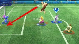 Mario and Sonic at The Rio 2016 Olympic Games #Football( Extra Hard) Team Daisy vs Team Bowser.Jr