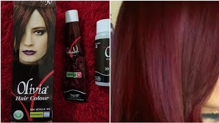 Olivia Hair Color Mahogany 9 No||Hair dye Tips||Olivia hair color Review...