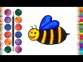 🔴 Cara Menggambar Lebah Dengan Mudah - How to draw bees | DrawingArtz