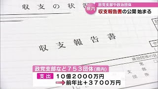 「政治資金収支報告書」とは？　政党や政治団体の収支報告書の公開始まる　大分