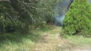 Trailer fire with 2 man engine company 1st in 11/12/16