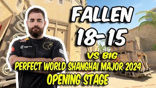 CS2 POV FURIA FalleN (18/15) vs BIG (Mirage) @ Perfect World Shanghai Major 2024