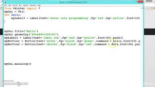 058 Learn python and ruby programming:- Adding methods to buttons