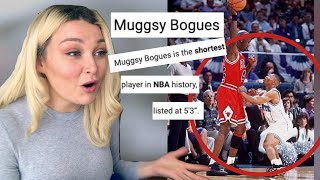 New Zealand Girl Reacts to the SHORTEST PLAYER IN NBA HISTORY, MUGGSY BOUGES!!!