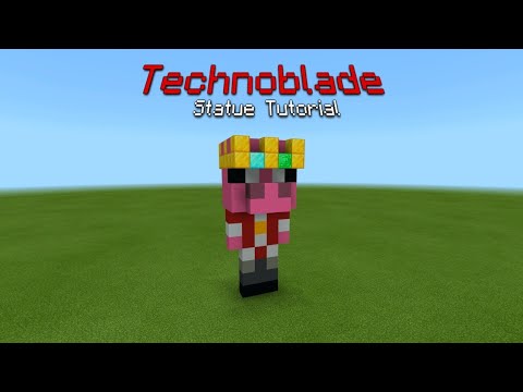 Minecraft Technoblade Statue Tutorial Youtube