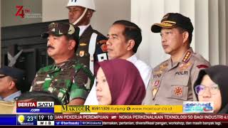 Didampingi Kapolri dan Panglima TNI, Jokowi Pantau Gladi Resik Upacara HUT RI