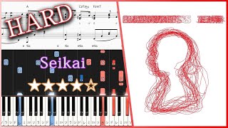 Seikai - RADWIMPS - Hard Piano Tutorial + Sheets【Piano Arrangement】