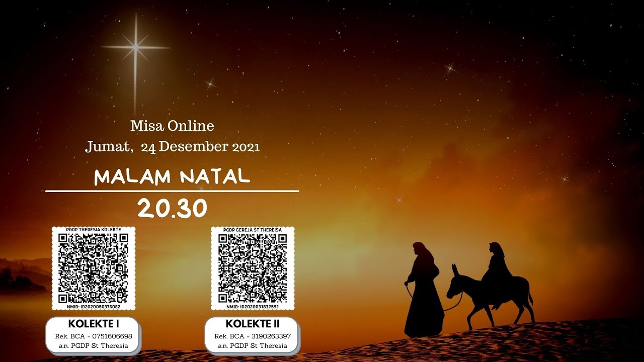 Misa Online Malam Natal - 20.30 – Jumat, 24 Desember 2021 - YouTube