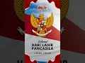 Selamat Hari Lahir Pancasila.. 1 Juni 1945 - 1 Juni 2023 Terbang lah Tinggi Garuda Ku🇲🇨