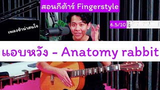 สอนกีต้าร์ แอบหวัง - ANATOMY RABBIT [ Fingerstyle + Tab ] เพลงช้าที่น่าสนใจเลย