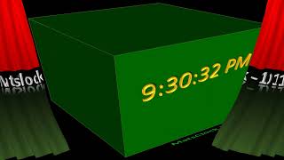 MatsClock 120119 - Free PowerPoint Digital Clock PPT Timer on a 3D Cube