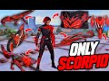 🔥Free Fire But Only Scorpio Items Challenge🔥Scorpio Evo Bundle, Scorpio Bike,Scorpio Gun All Items