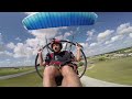 flying a speed wing with a paramotor