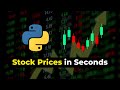 How to Get Stock Prices Data with Python in Seconds